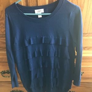 Ann Taylor Loft Blue Sweater